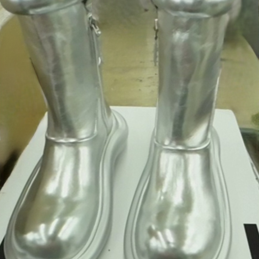 Silver Women's Boots